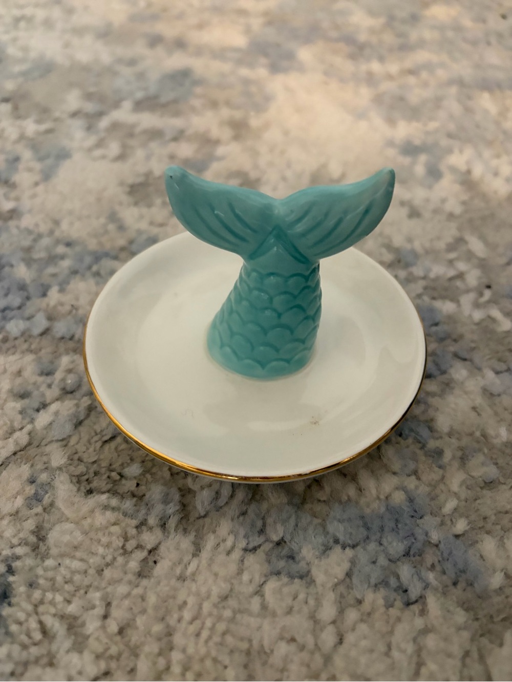 Turquoise Mermaid Tail Ring Dish